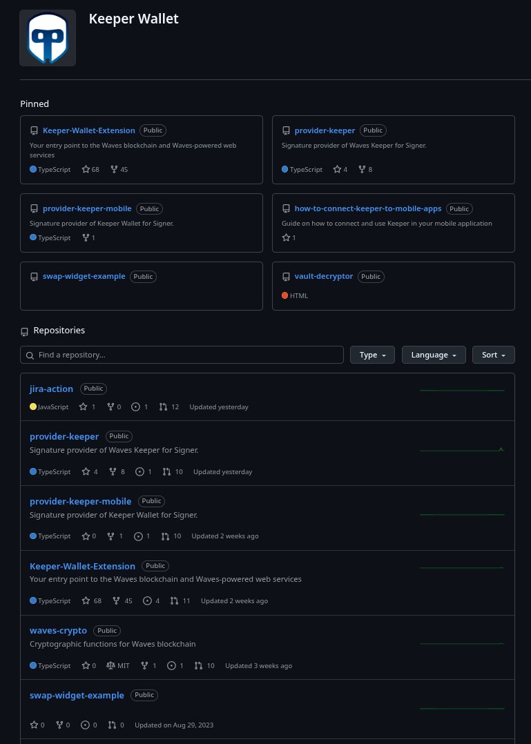 Keeper-wallet Organization